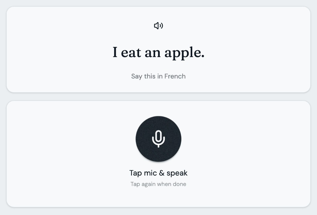 Step 4: Speak it